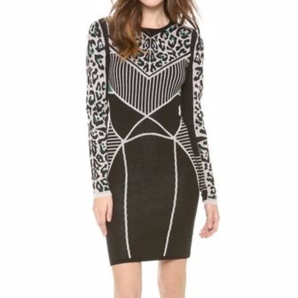 NWT Rachel Roy Fitted Knit Dress sz Small